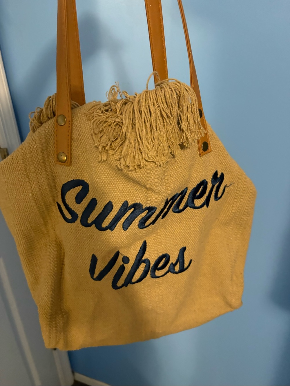 Summer Vibes Canvas Tote Bag